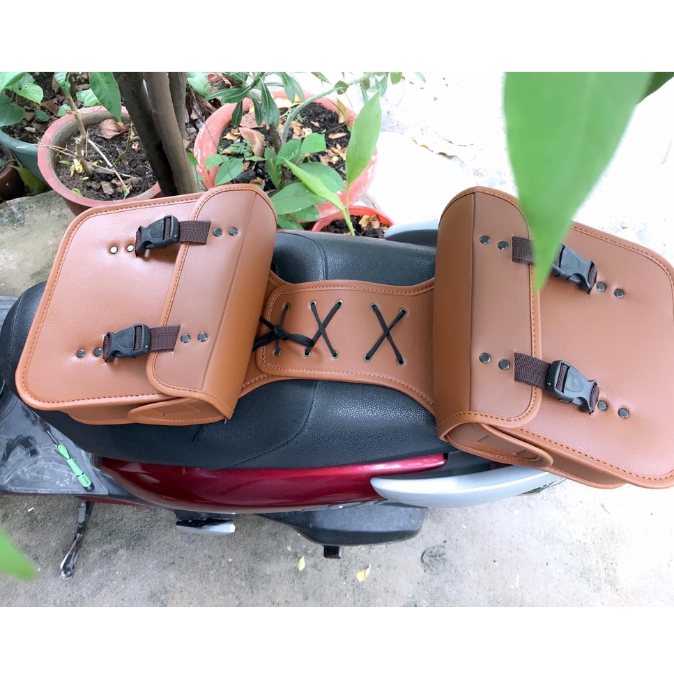 TÚI XÉO WOL MÀU BÒ TREO ĐƯỢC NHIỀU LOẠI XE MÔ TÔ