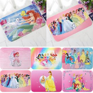 [H & L] Thảm Lót Sàn Mềm Chống Trượt In Hình Công Chúa Disney Màu Hồng Kích Thước 40X60CM Cho Nhà Bếp / Phòng Tắm