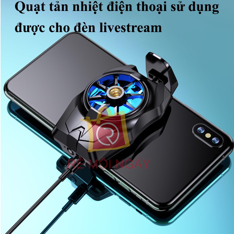 Quạt tản nhiệt điện thoại cho đèn livestream