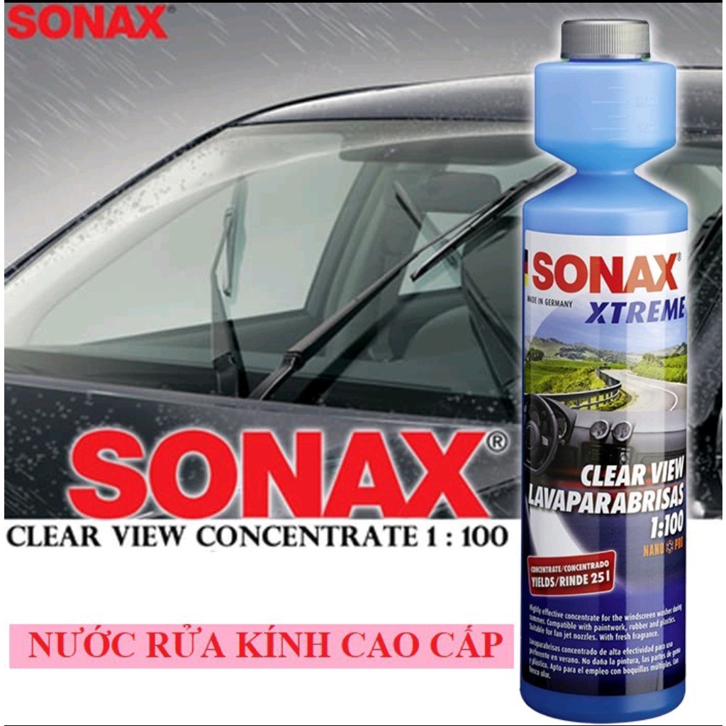 Dung Dịch Vệ Sinh Và Làm Trong Kính Lái Sonax Xtreme Clear View  NanoPro 271141