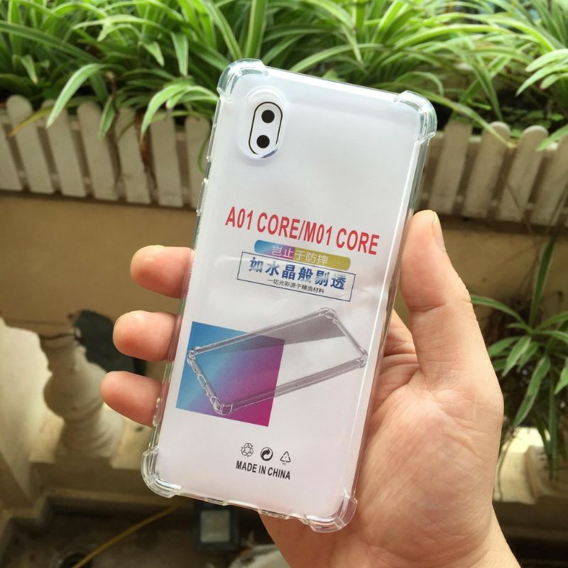 Ốp Lưng Samsung A01 Core / M01 core Trong Suốt Chống Sốc Full 4 góc loại xịn
