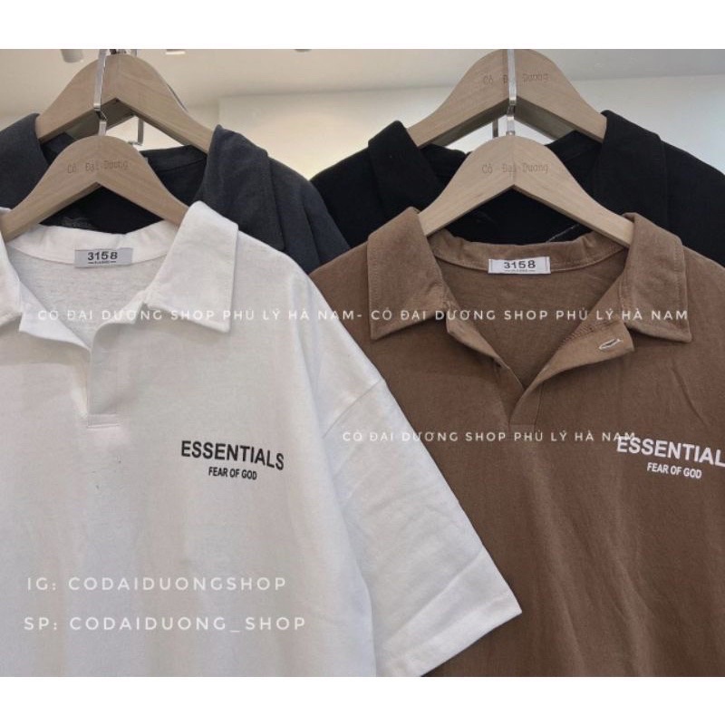 Áo Thun POLO CHỮ NGỰC nữ tay lỡ có cổ phông form rộng freesize unisex mặc đi học, cặp, nhóm, lớp in hình DỄ THƯƠNG