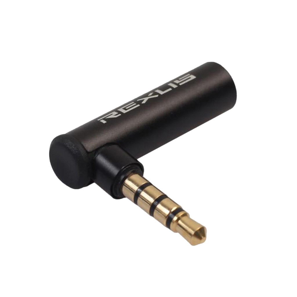 Đầu cắm chuyển đối kết nối vuông góc từ ổ cắm tai nghe sang đầu cắm 3.5mm