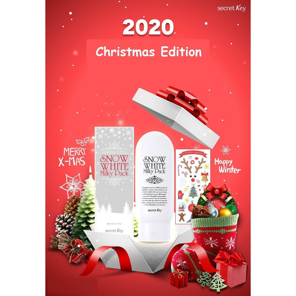 [Cam Kết Chuẩn Auth] Kem Tắm Trắng Secret Key Snow White Milky Pack