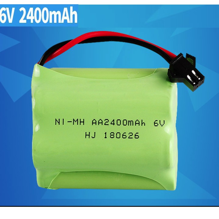 Pin 6v 2400mah hai hàng cổng nối SM