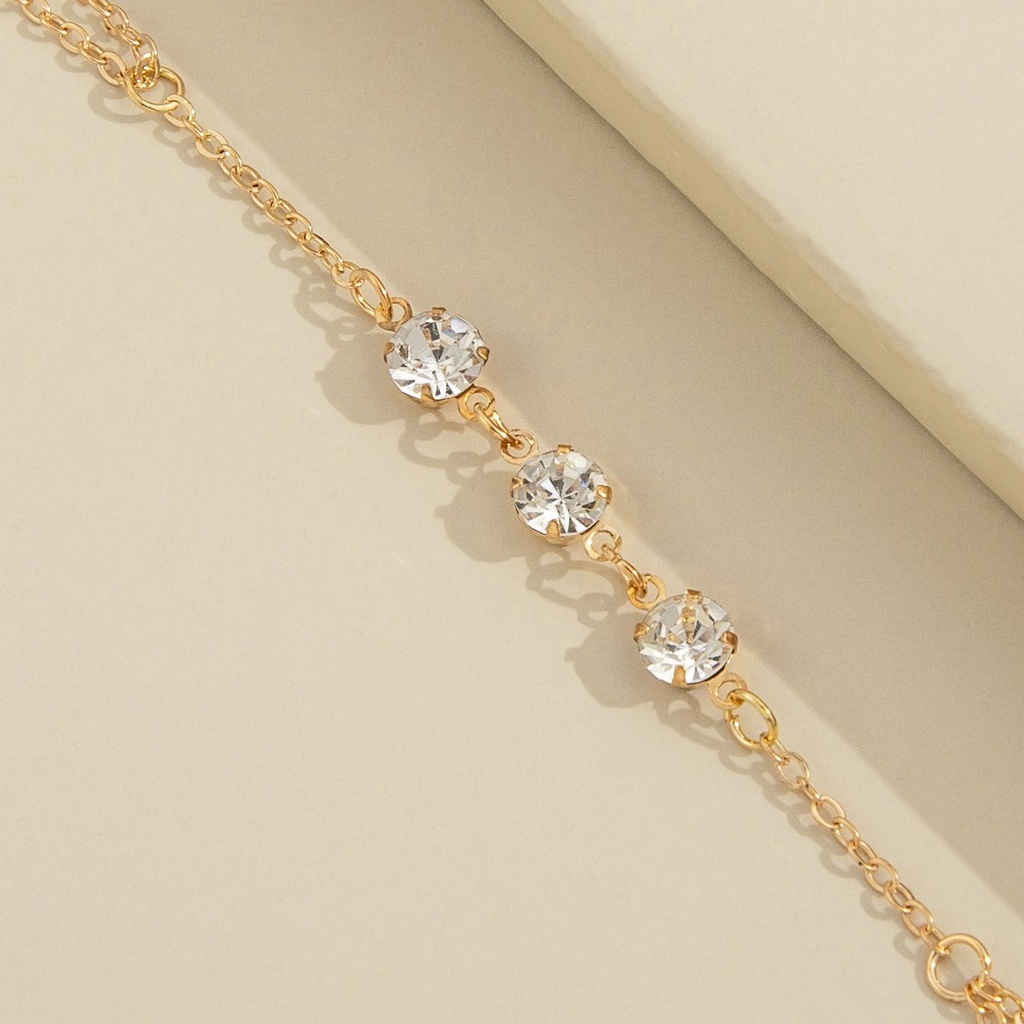 Vòng tay kèm nhẫn thiết kế đơn giản phong cách Hàn Quốc thời trang cho nữ