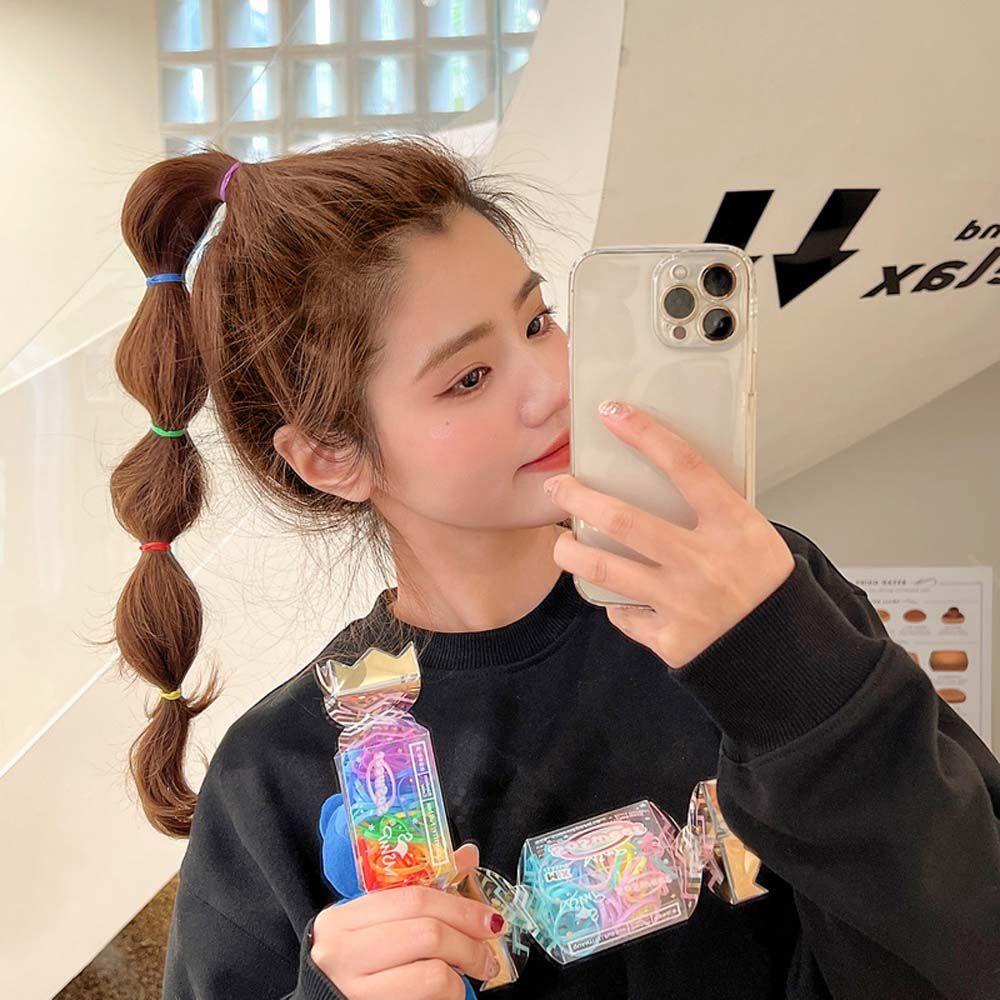 Dây Buộc Tóc Cao Su Co Giãn Phong Cách Hàn Quốc Cho Nữ