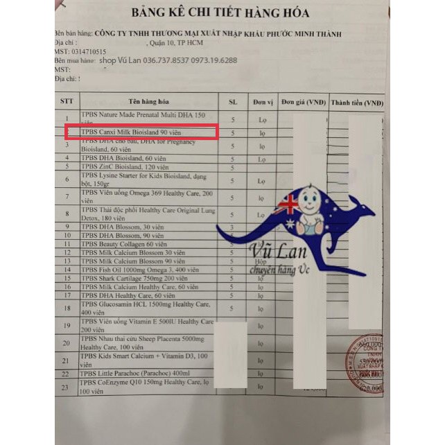 Canxi sữa Canxi Milk Bioisland bổ sung cho bé từ 7 tháng tuổi 90 viên - Úc