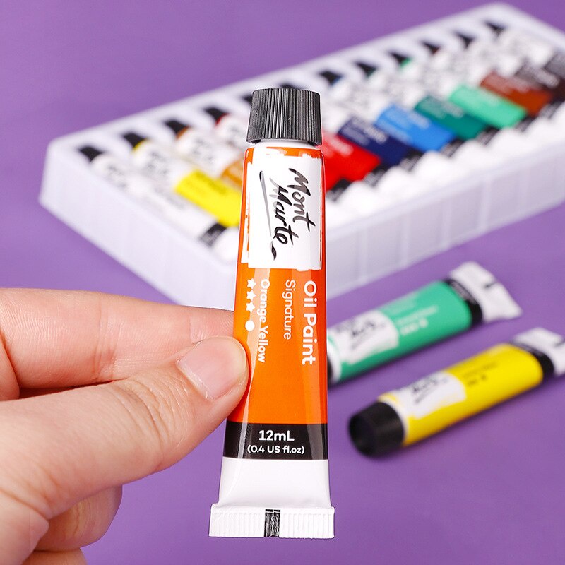 Bộ Sơn Dầu Mont Marte 12 màu x 12ml - Oil Paints Signature - Bộ tiết kiệm