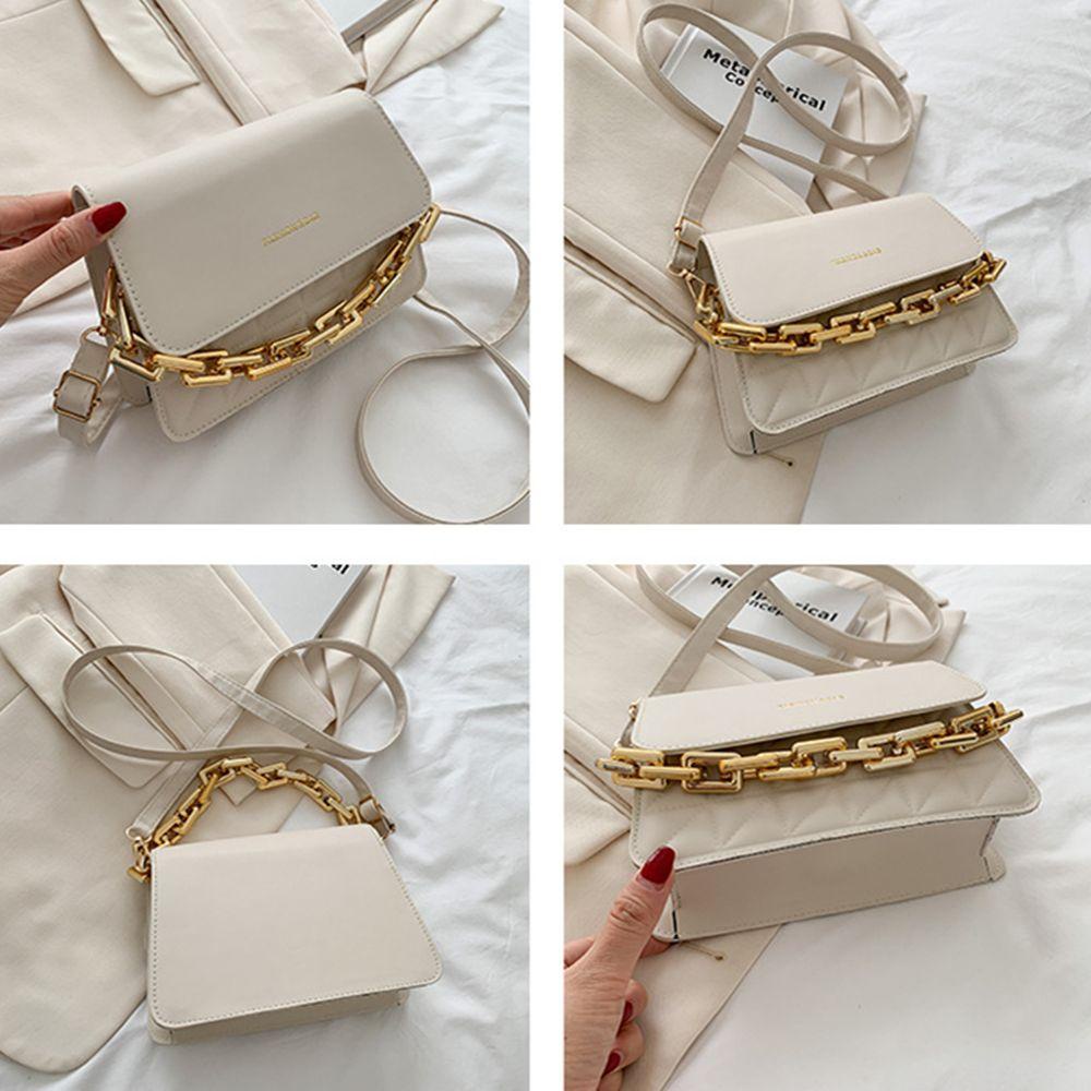 MIHAN1 Túi Đeo Chéo Da PU Hình Vuông Nhỏ Thời Trang Cho Nữ