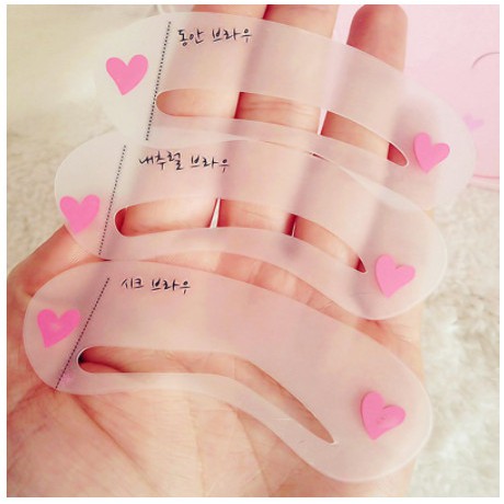 Set 3 khuôn kẻ lông mày định hình mày tự nhiên A8 - Sammi Beauty