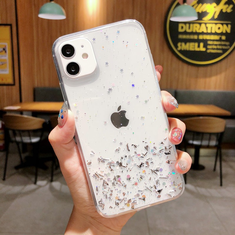 Ốp lưng OPPO A53 A93 A15 A15S A52 A92 A31 A12 A9 A7 A5 A5S A3S A1K Reno4 Reno5 Realme 5 5i C3 C2 C1 Pro 2020 Starry Sky Sequin Glitter Soft case Cover | BigBuy360 - bigbuy360.vn