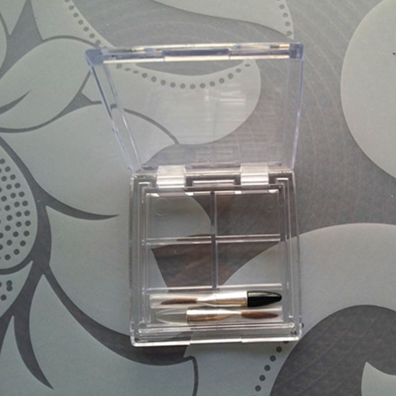 [Hàng mới về] Hộp đựng son môi 4 ô bằng nhựa trong suốt hình chữ nhật đa dụng