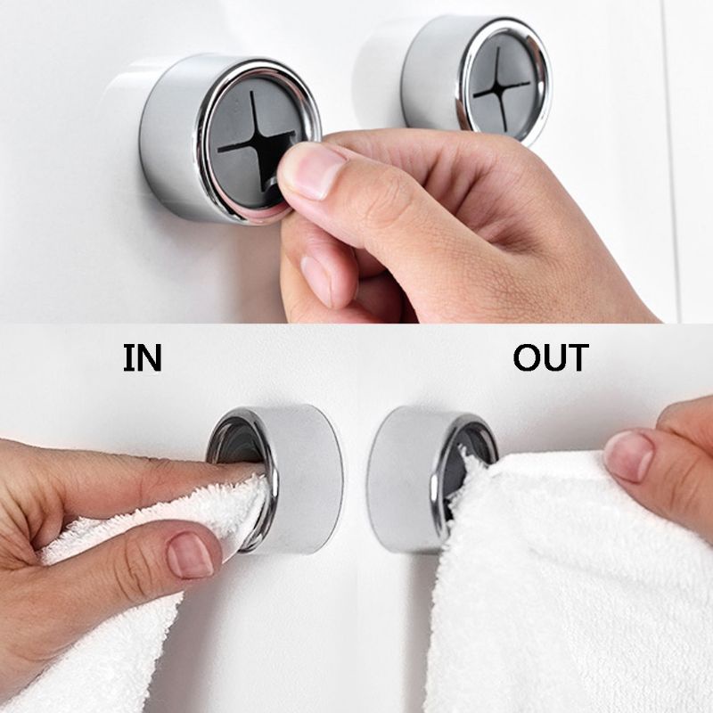 ✿ Giá Đỡ Khăn Tắm Hình Tròn Gắn Tường Tiện Dụng Cho Nhà Tắm