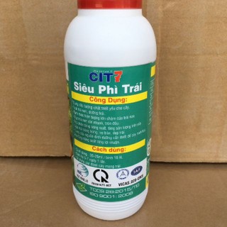 Phân bón lá Siêu Phì Trái chống nứt trái, sáng trái đẹp mã