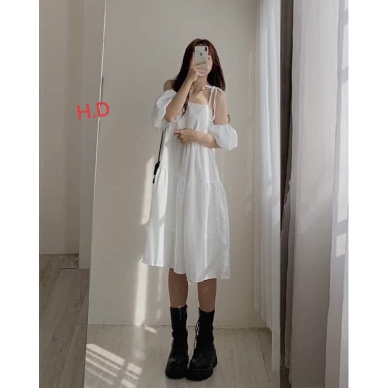 Váy dây nơ vai 3 trong 1 HD6