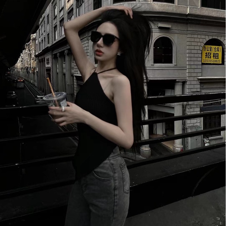 Áo Hai Dây Dệt Kim Phong Cách Hàn Quốc Gợi Cảm Thời Trang Mùa Hè Hàng Mới Dành Cho Bạn Nữ