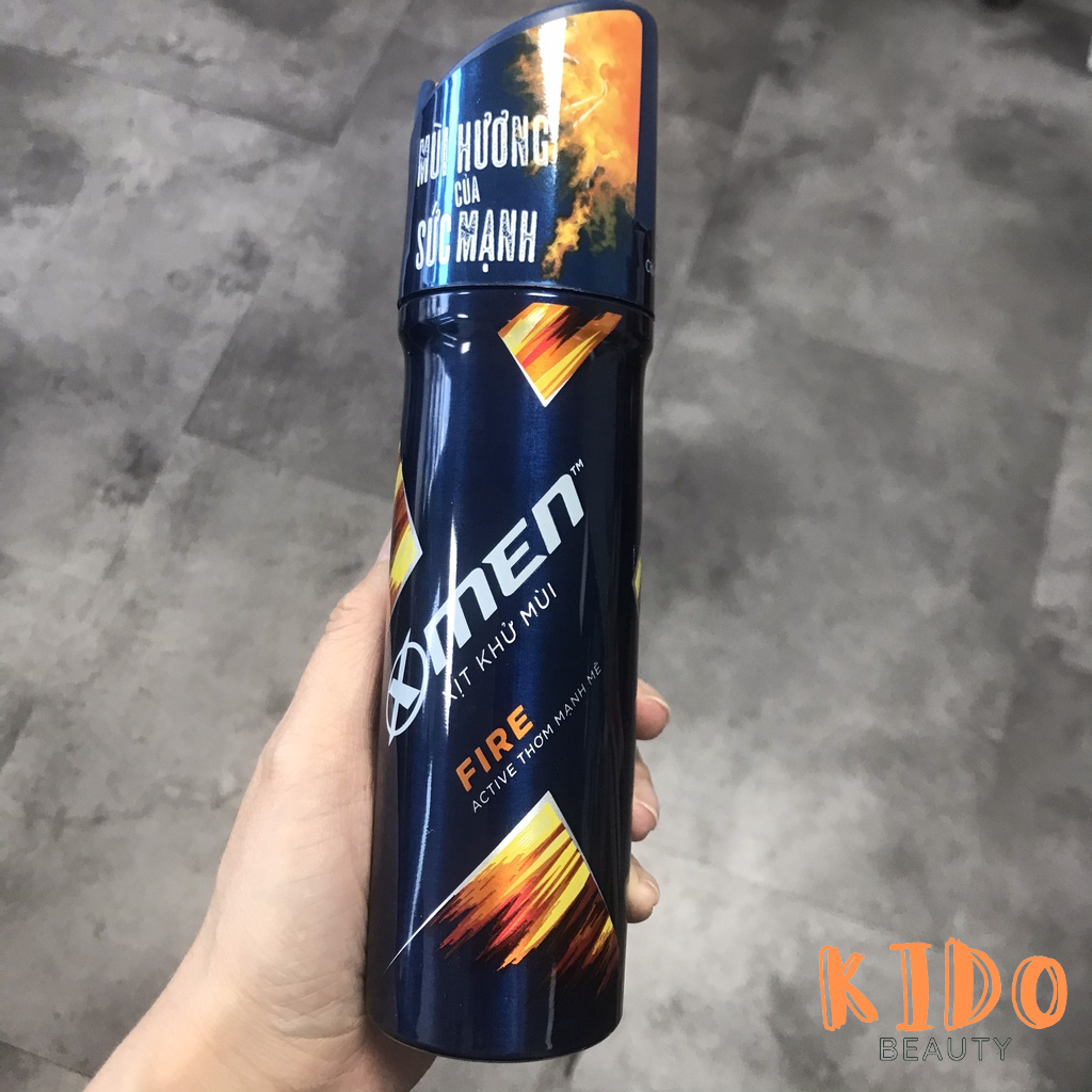 Xịt khử mùi hương nước hoa X-Men Fire Active | Sport Wood 150ml - Lăn nách nam XMen 50ml