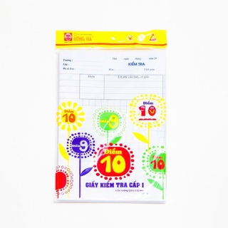 Giấy kiểm tra 4 ôly hồng hà 4919
