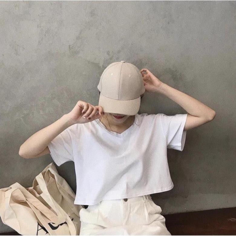 Áo Croptop Cổ Tím Trơn Nữ Xinh | BigBuy360 - bigbuy360.vn