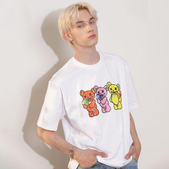 Áo thun Dysfunct chính hãng in hình 3 chú gấu chính hãng, áo phông Dysfunct Hàn Quốc chính hãng nam nữ