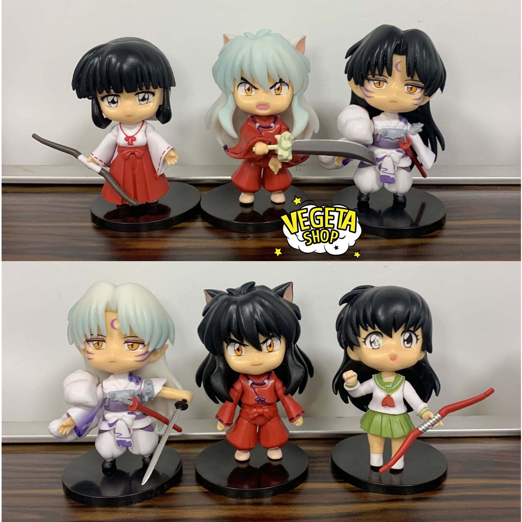 Mô hình InuYasha - Higurashi Kagome Sesshomaru Kikyou Kikyo - 6 mẫu nhân vật chính bán lẻ - Cao 9~11cm - Inu Yasha