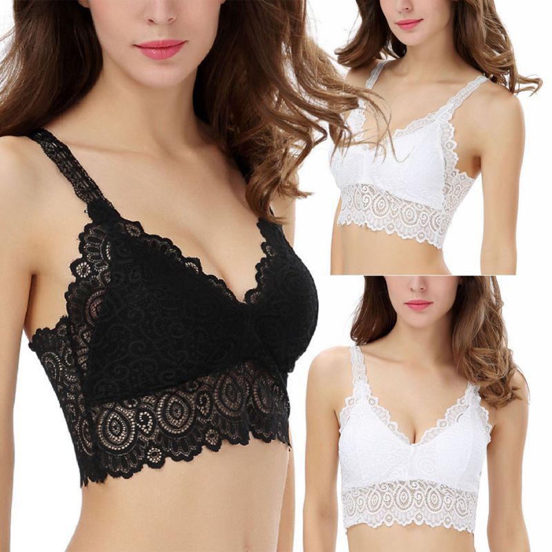 Áo lót ren kiểu tank top có mút đệm quyến rũ dành cho nữ