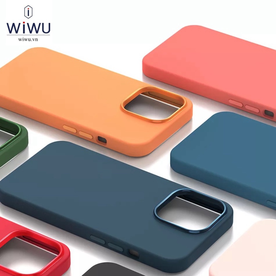 Ốp lưng  Wiwu Magnetics Silicone Magsafe cho Smart Phone 13 Pro Max,  Ốp lưng silicone hút nam châm Magsafe chính hãng