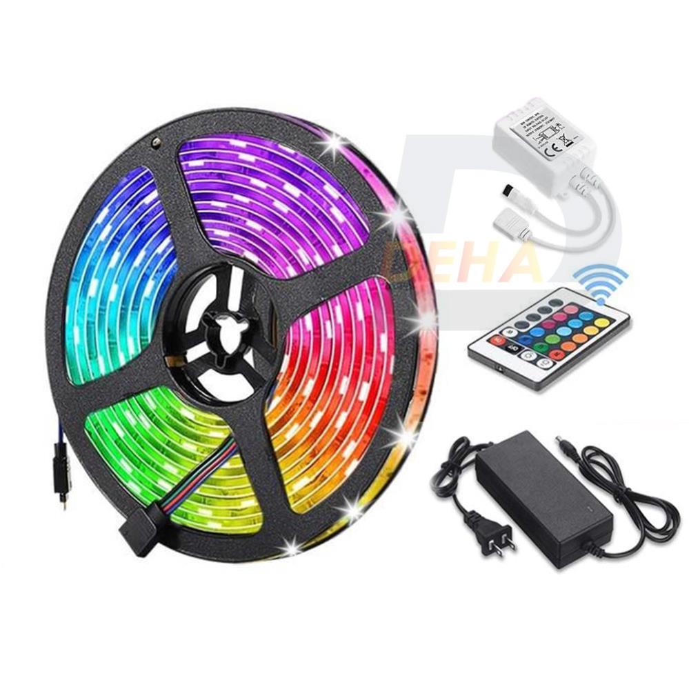 Cuộn dây led 5m đổi màu điều khiển nháy , đèn led tiktok đổi màu