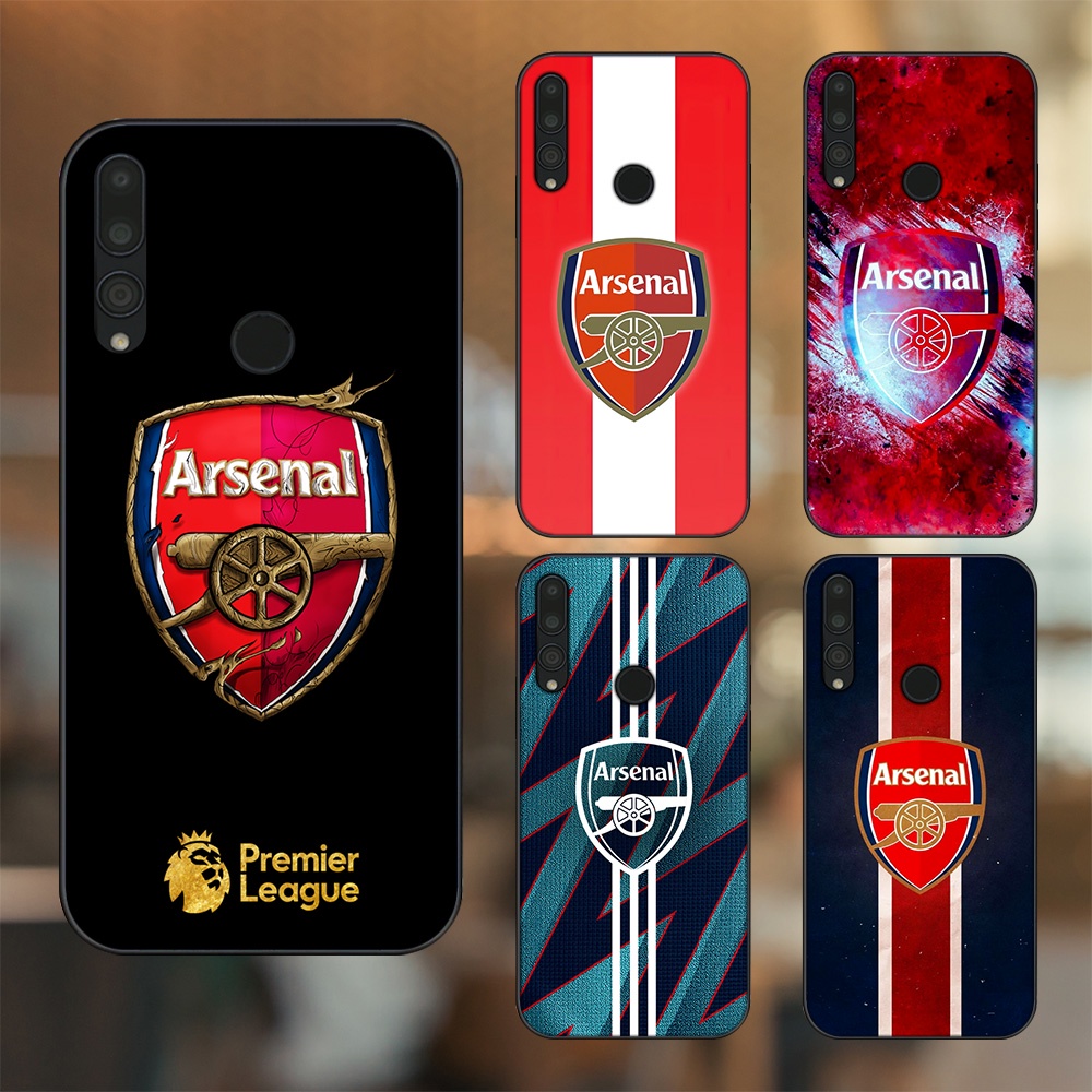 Ốp lưng Huawei Y9 Prime 2019 viền đen in hình Arsenal FC