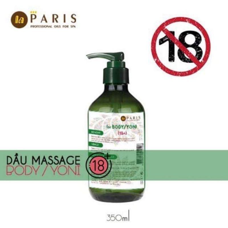 DẦU MASSAGE NURU BODY YONI THƯƠNG HIỆU ĐẾN TỪ PHÁP- LA PARIS