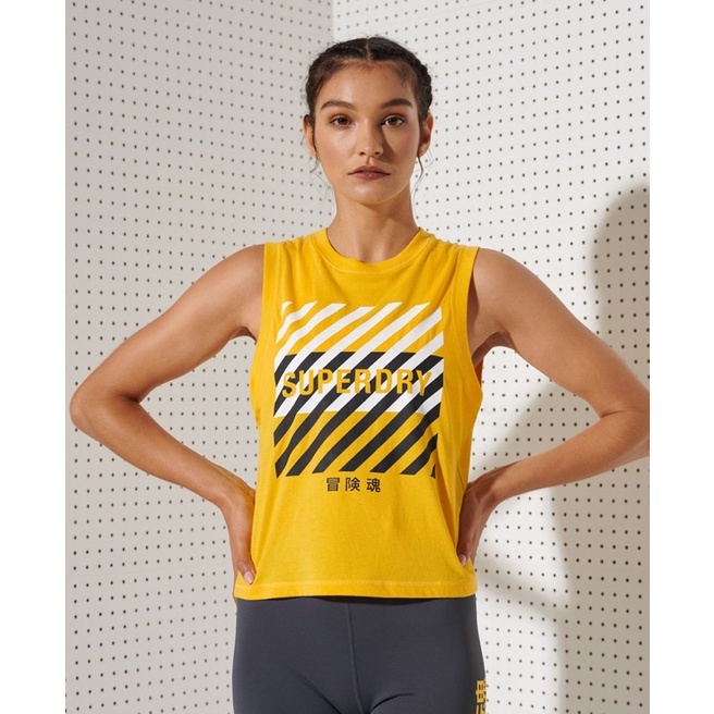 Áo tập tank top nữ superdry xuất xịn