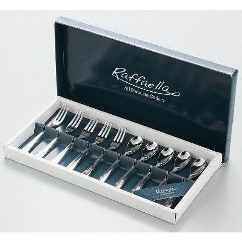 Set 10 thìa dĩa inox Rafaella (Hàng nội địa Nhật)