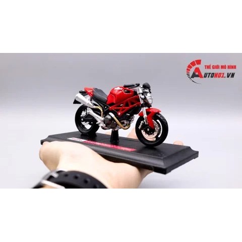 MÔ HÌNH DUCATI MONSTER 696 RED 1:18 MAISTO 6471