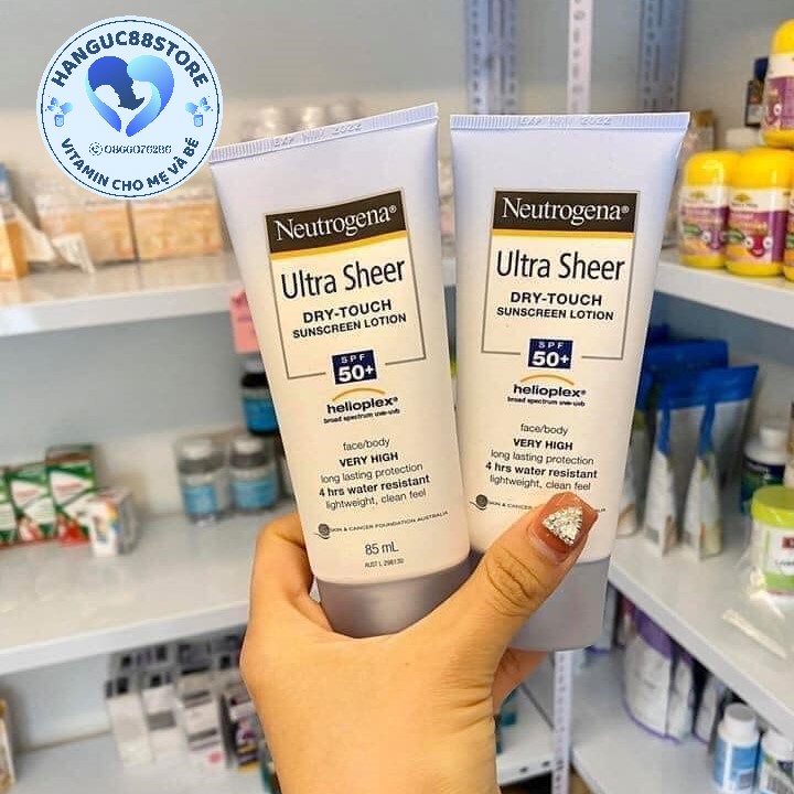 Kem Chống Nắng Neutrogena Ultra Sheer Dry-Touch SPF 50+ 85ml Của Úc