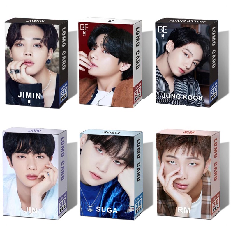 Hộp 30 Ảnh Lomo Card V Jungkook Jimin Suga Jin Rm J-Hope