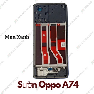 Bộ vỏ oppo a74 xanh và đen