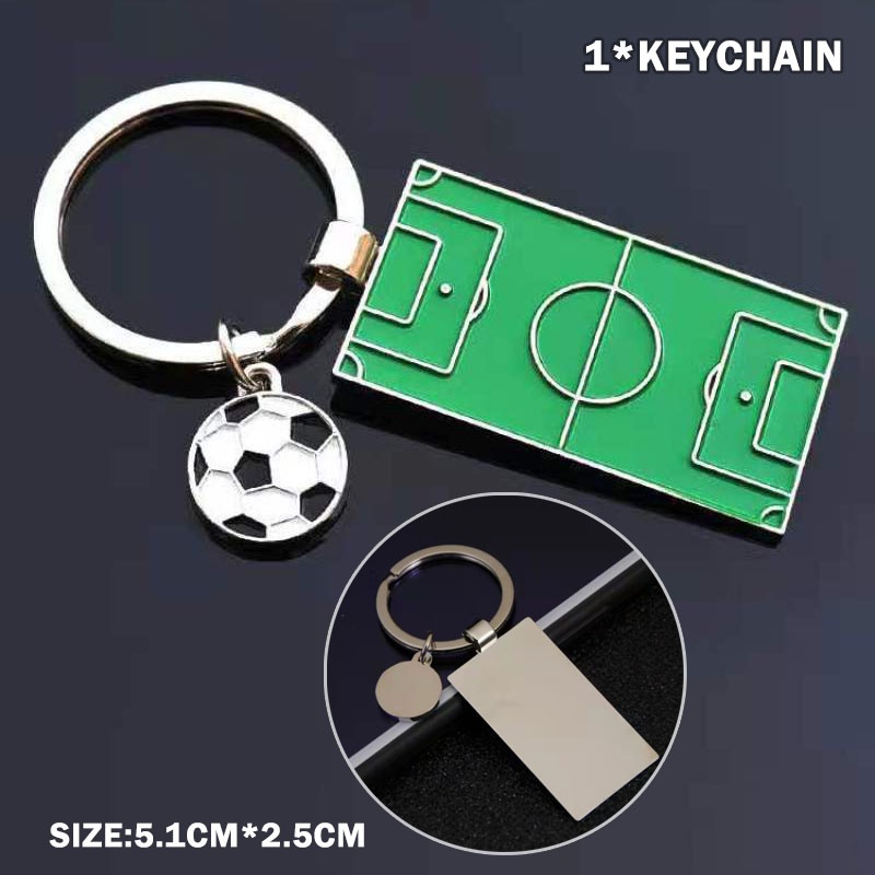 Móc Khóa Hình Sân Bóng Đá Bằng Hợp Kim Kẽm Thời Trang