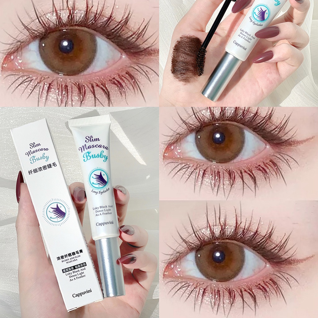 Mascara Sợi Tơ 3d Màu Đen Chống Thấm Nước Dễ Lên Màu Nhanh Khô Chuốt Dài Và Dày Mi Tự Nhiên
