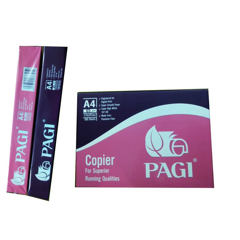 Giấy in văn phòng Giấy Photocopy Pagi A4 DL 65gms vỏ hồng