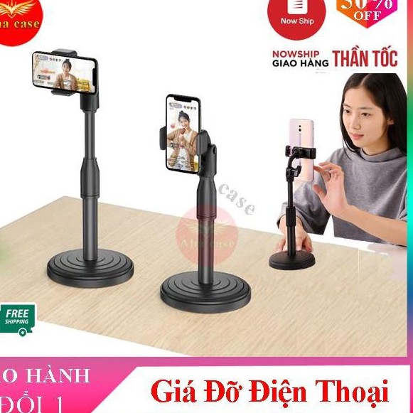 Giá Đỡ Điện Thoại livestream xem video Ổn Định Xoay 360 Độ dùng để Quay Phim Ghi Hình Đa Dụng