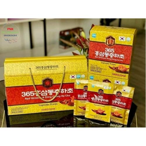 [Hàng Chính Hãng] Nước Hồng Sâm Đông Trùng Hạ Thảo 365 Hansusam Hàn Quốc Hộp 20 Gói x 70ml