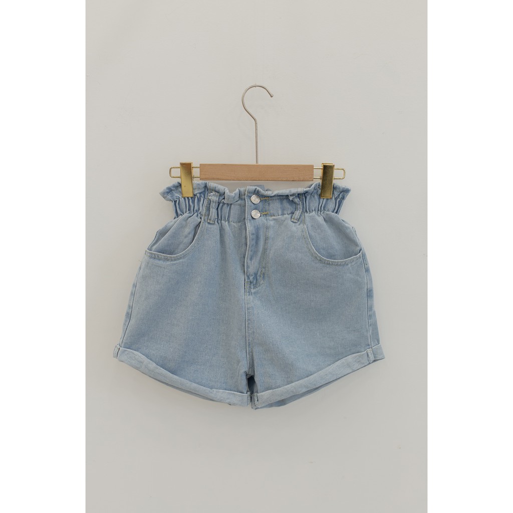 [ Miều ] Quần ngắn jean lưng thun mã 8801