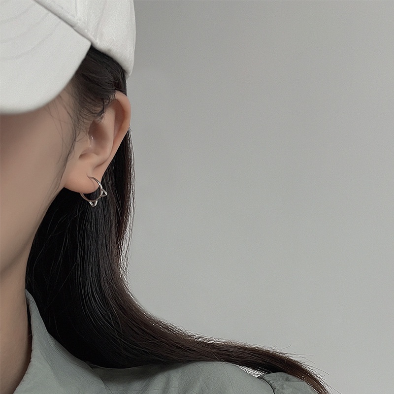 Bông tai nữ mèo gài xinh ( 1 đôi )