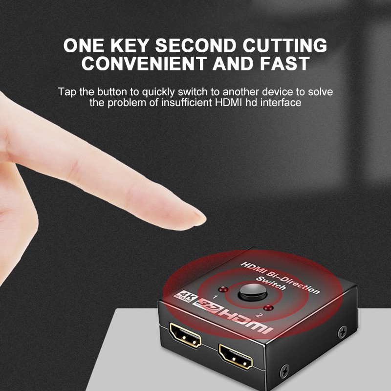 Dây cáp Hdmi 4K Hdmi 1 đầu vào-2 đầu ra 2 đầu cho Laptop Dvd | BigBuy360 - bigbuy360.vn