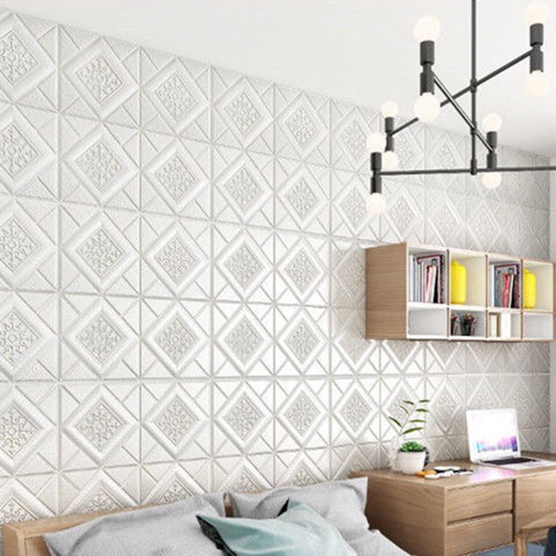 Miếng dán tường bằng xốp giả gạch 3D chống sốc chống tiếng ồn trang trí nhà cửa | BigBuy360 - bigbuy360.vn