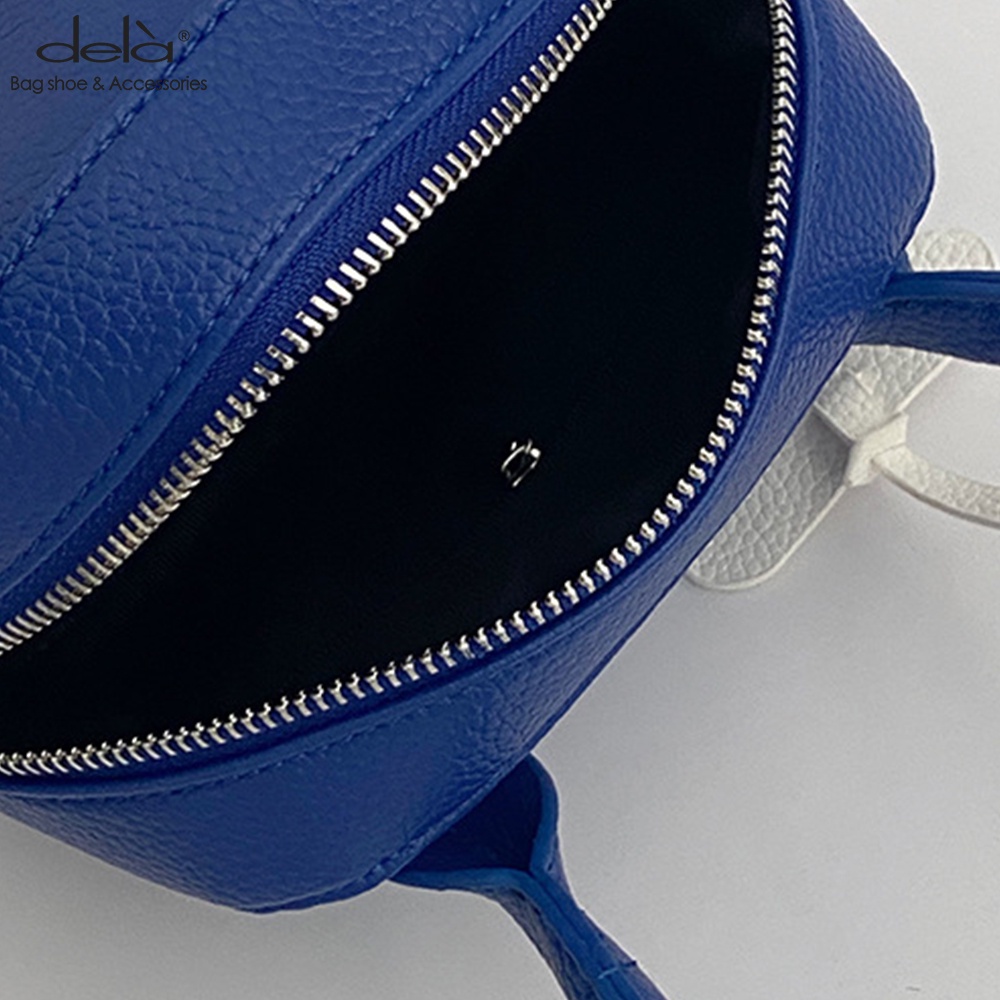 Dela Túi Xách Đeo Vai Mềm Mại Họa Tiết Vỏ Quả Vải Màu Trắng Phong Cách Hàn Quốc Dành Cho Nữ