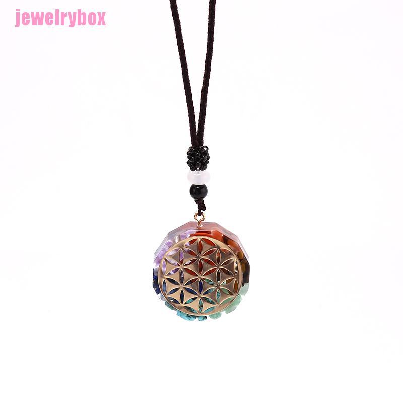 [JX]  Orgonite Pendant Om Necklace Chakra Healing Energy Meditation Jewelry Handmade