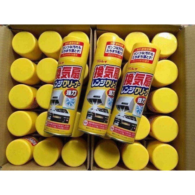 Bình xịt khử mảng bám dầu mỡ mặt bếp lò nướng bình xịt đa năng Rinrei Nhật Bản 330ml