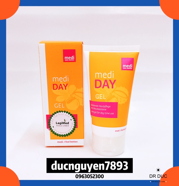 [MẪU MỚI 50ml] GEL/KEM DƯỠNG DA VÀ TĨNH MẠCH MEDI DAY GEL/ NIGHT CREAM NHẬP TỪ ĐỨC